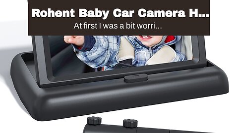 Rohent Baby Car Camera HD 1080P Baby Car Mirror 5 Mins Easy Installation Crystal Night Vision I...