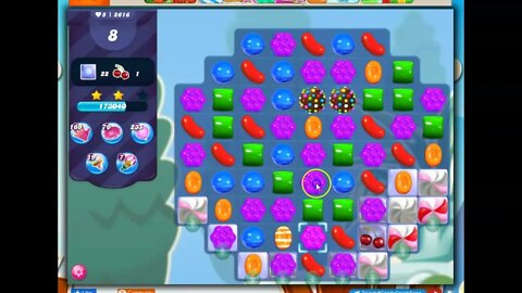 Candy Crush Level 2616 Talkthrough, 20 Moves 0 Boosters