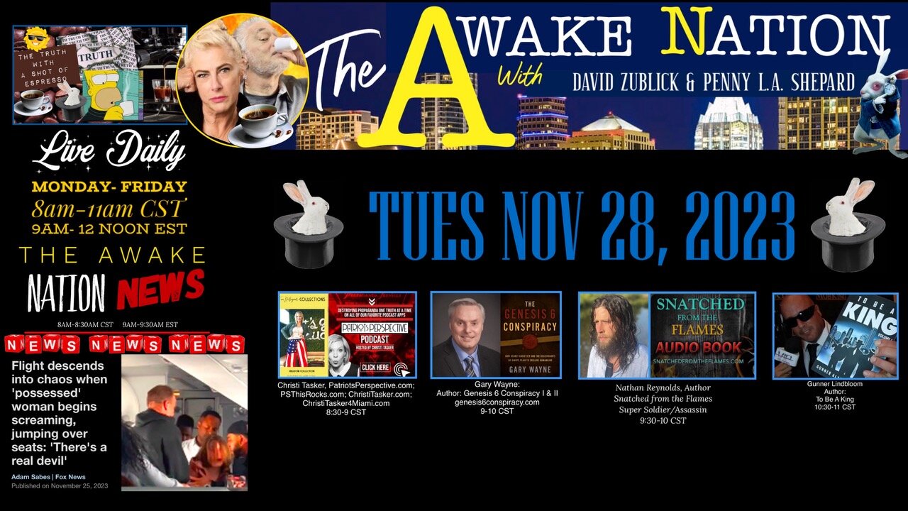 The Awake Nation 11.28.2023 Demonically Possessed Woman Takes Over Flight!