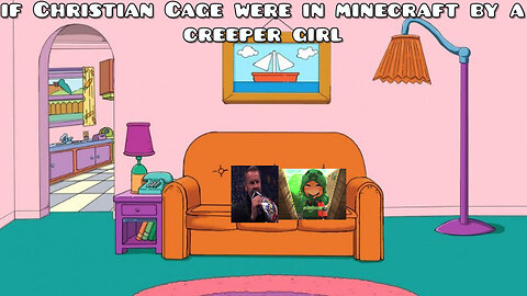 if christian cage were in minecraft by a creeper girl