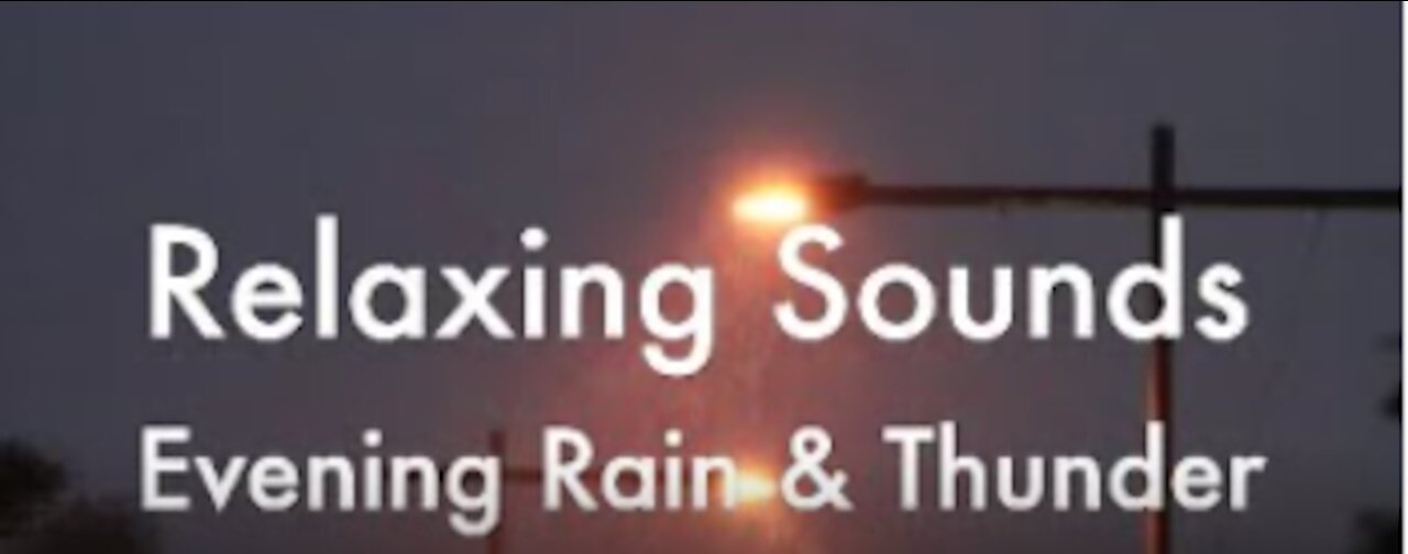 Nice Background Sound - RAIN & THUNDER sounds for relaxing sleep. Go to SLEEP IMMEDIATELY