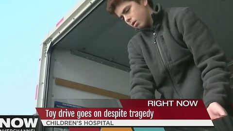 8th grader from Strasburg delivers 1,600 toys to Children's Hospital 2 days after brother dies