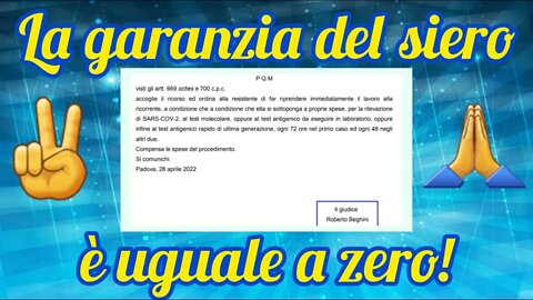 Tribunale di Padova smonta l'obbligo del...