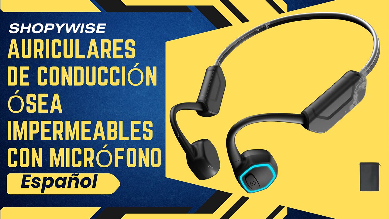 AURICULARES DE CONDUCCIÓN ÓSEA IMPERMEABLES CON MICRÓFONO