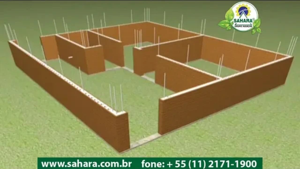 Construção com os Tijolos Ecológicos Modulares - JARFEL SAHARA