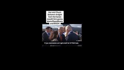 shumer and Biden on hot mic.