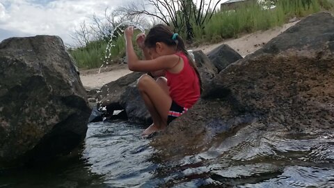 Minnie in the Colorado River she wants 2 ask Jesus in her❤ & get baptized-she brought it up herself!