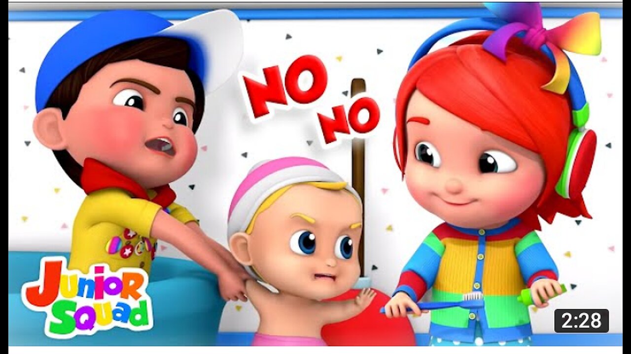 New No No Song | Nursery Rhymes and Baby Songs | Kids Songs for Children with Junior Squad