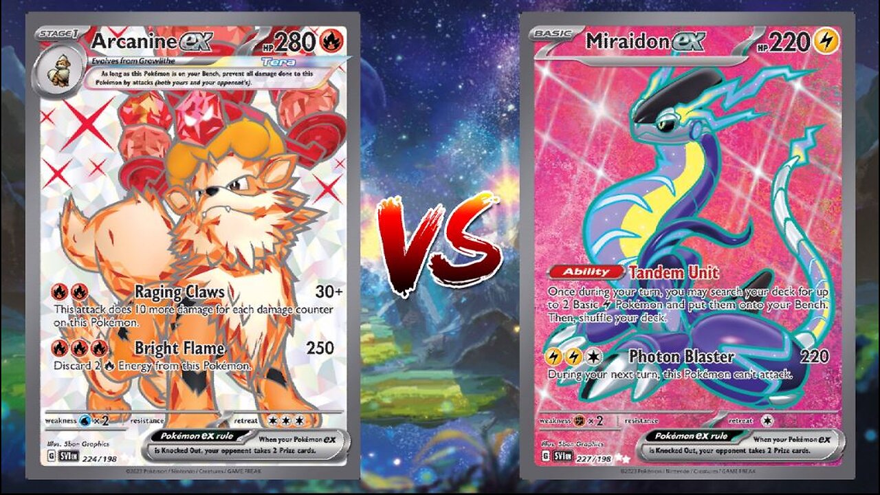 Pokemon TCG Live Arcanine EX Reshiram V VS Miraidon EX!!