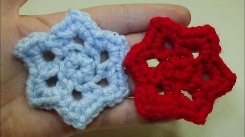 crochet simple star motif for beginners free tutorial by marifu6a