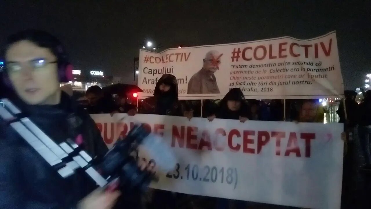 Colectiv - marșul spre locul tragediei 1/3