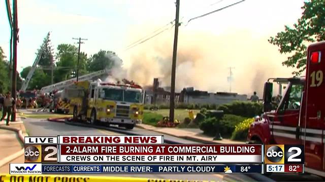 Carroll County fire crews battle 2-alarm fire in Mt. Airy