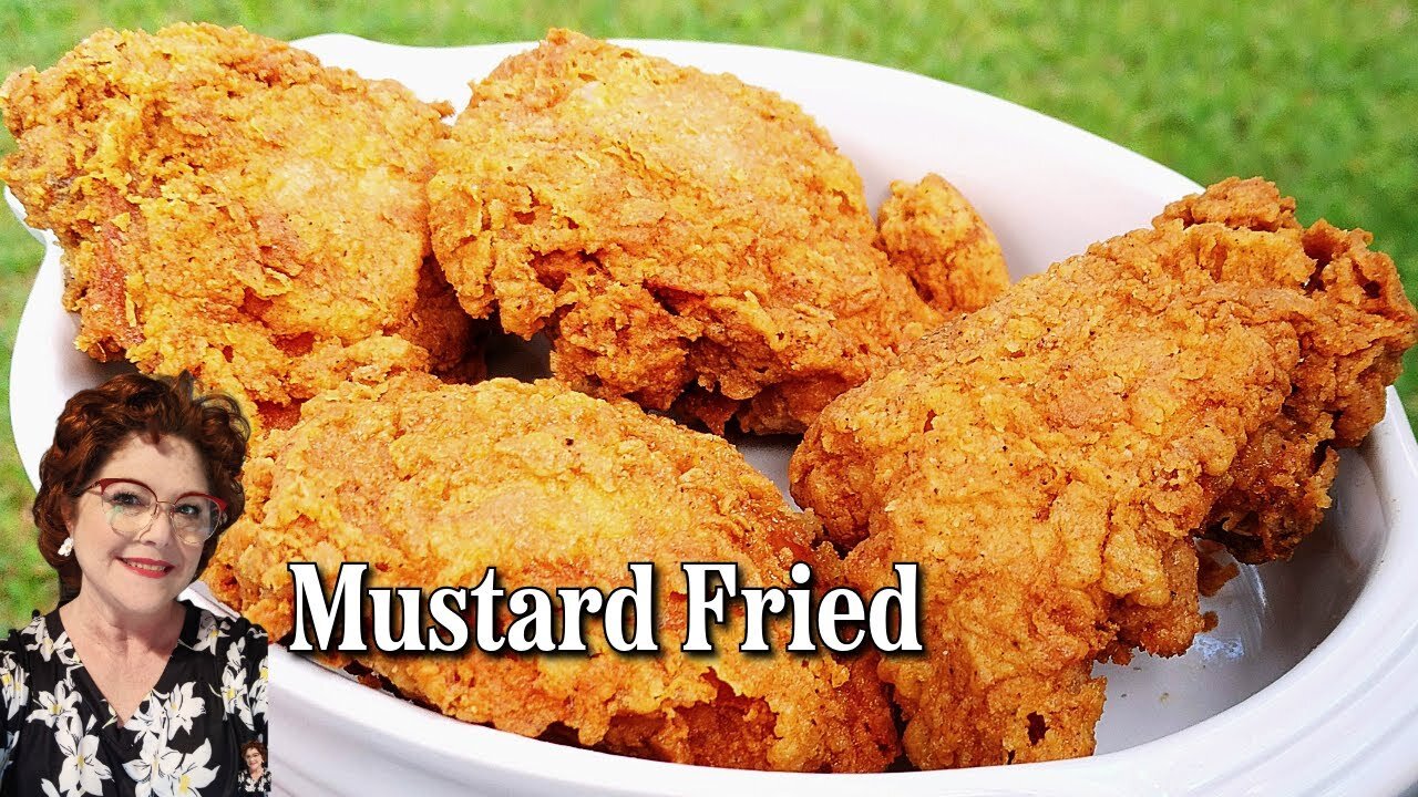 Mustard Fried Chicken Recipe Tutorial, Collard Valley Cooks