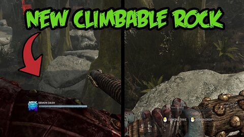 new climbable rock on grim pantry! (april 2023)