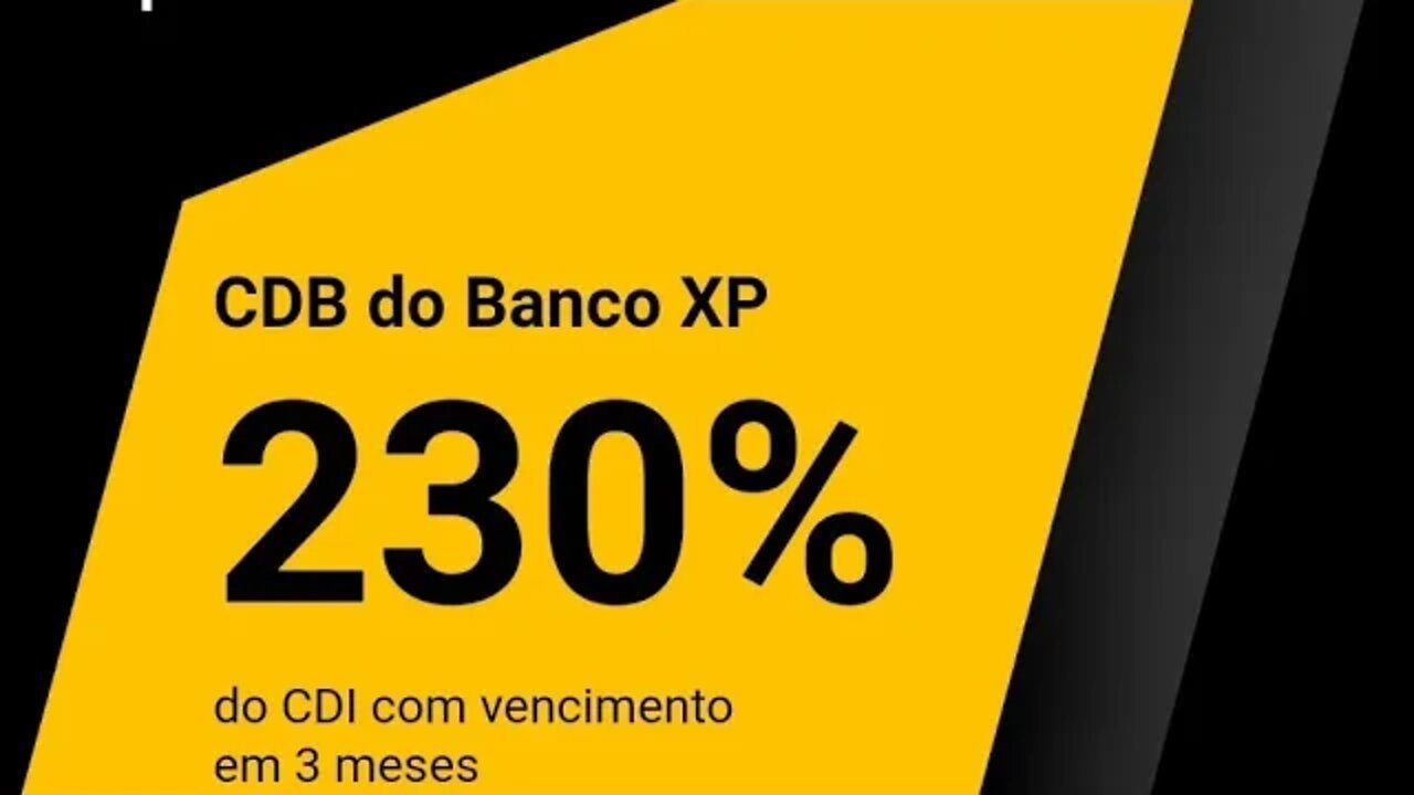 CDB DE 230% DO CDI COM LIQUIDEZ DIARIA DA XP VALE A PENA INVESTIR?