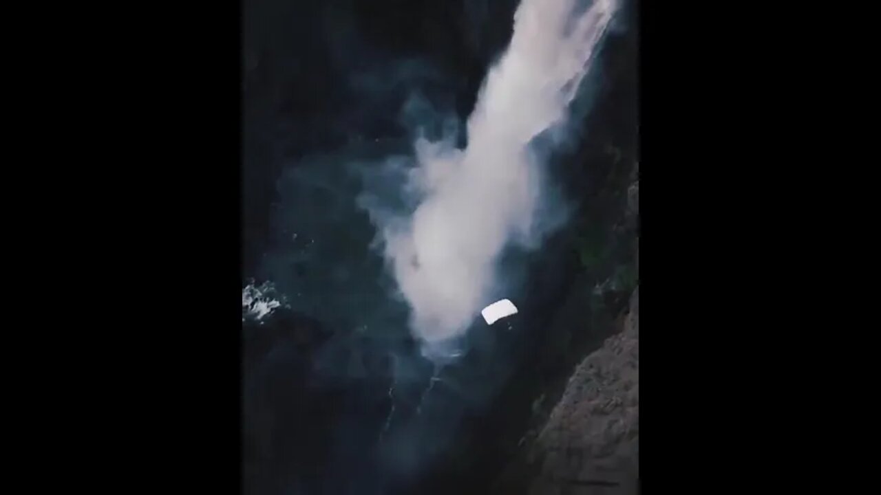 Jumping off one of the tallest waterfalls in Africa