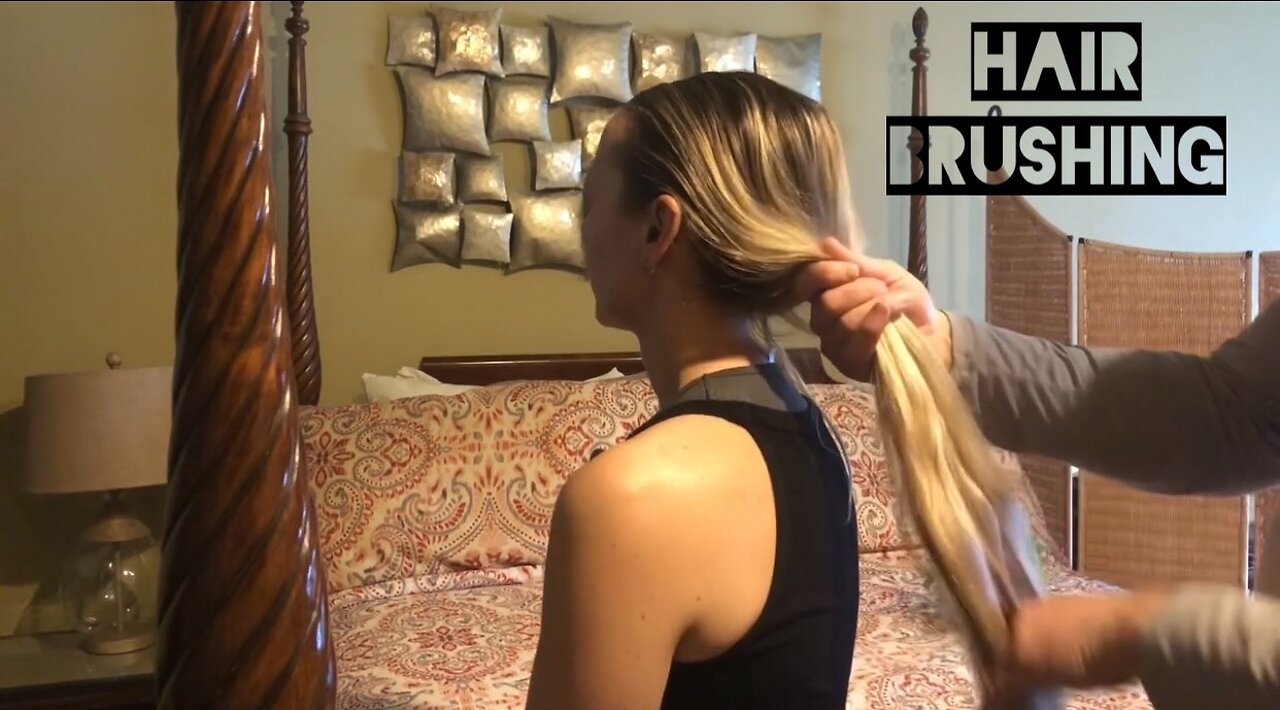 ASMR Hair Brushing in the Hotel Room!