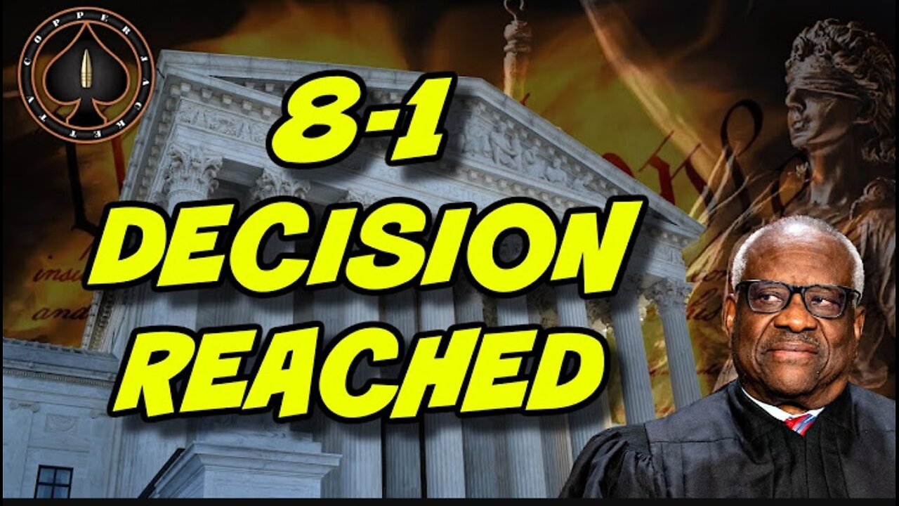 Supreme Court 8-1 Decision On "Assault Weapon" Ban Cases Is In. AR15 is Not a Military Weapon