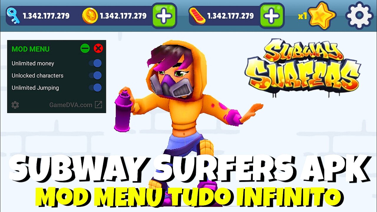 SUBWAY SURFERS APK (MOD MENU) DINHEIRO INFINITO