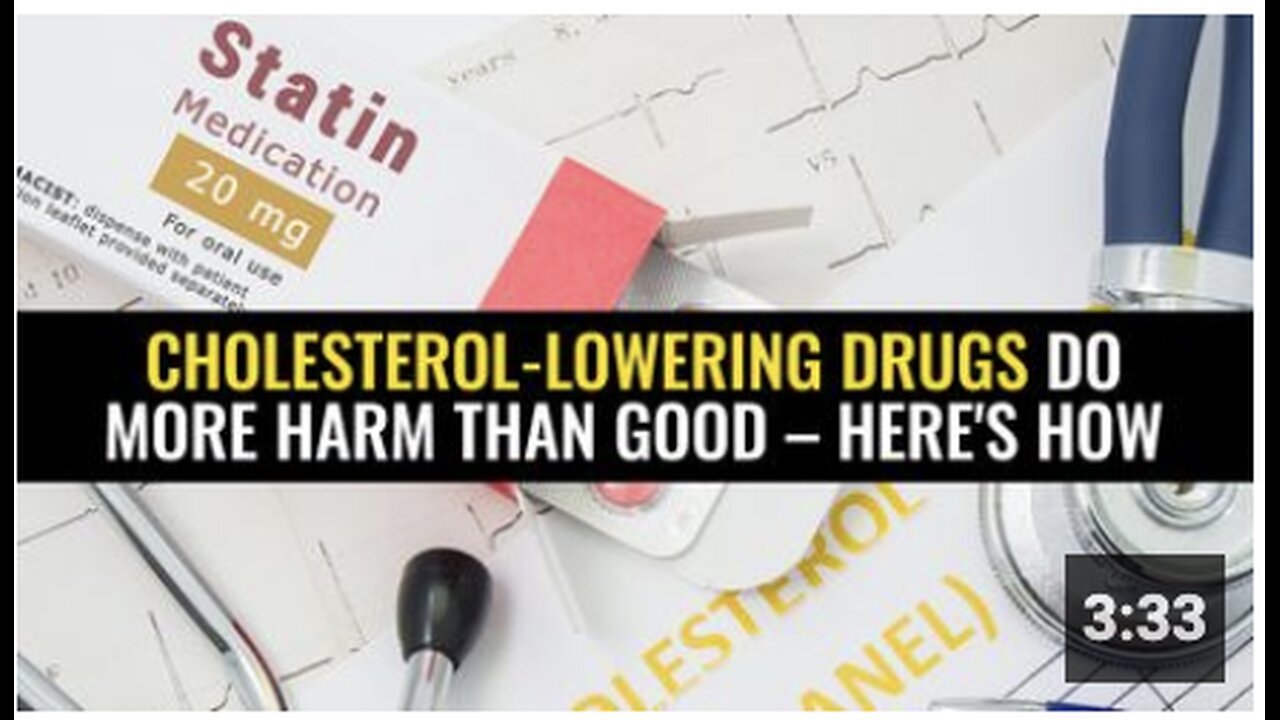 Cholesterol-lowering drugs do more harm than good – here's how