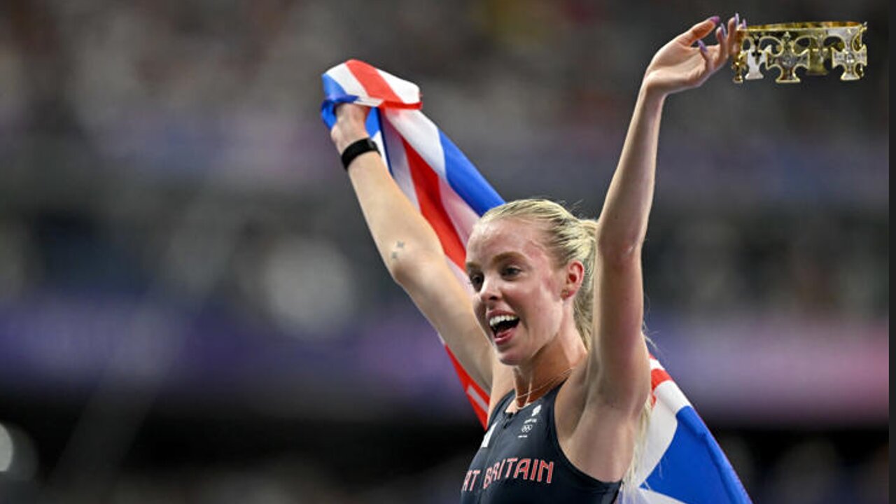 Keely Hodgkinson reacts as she joins elite club of just three Brits with Olympic gold