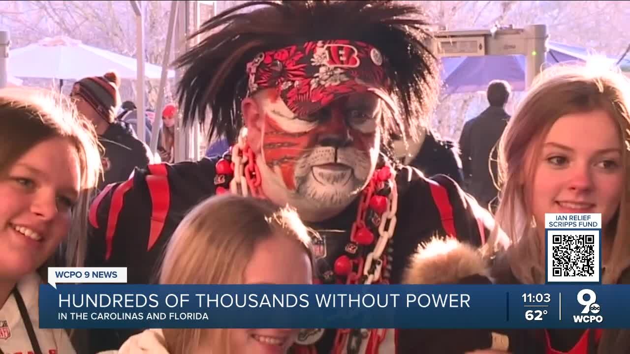 Bengals fan goes from electric game to restoring electricity after Hurricane Ian