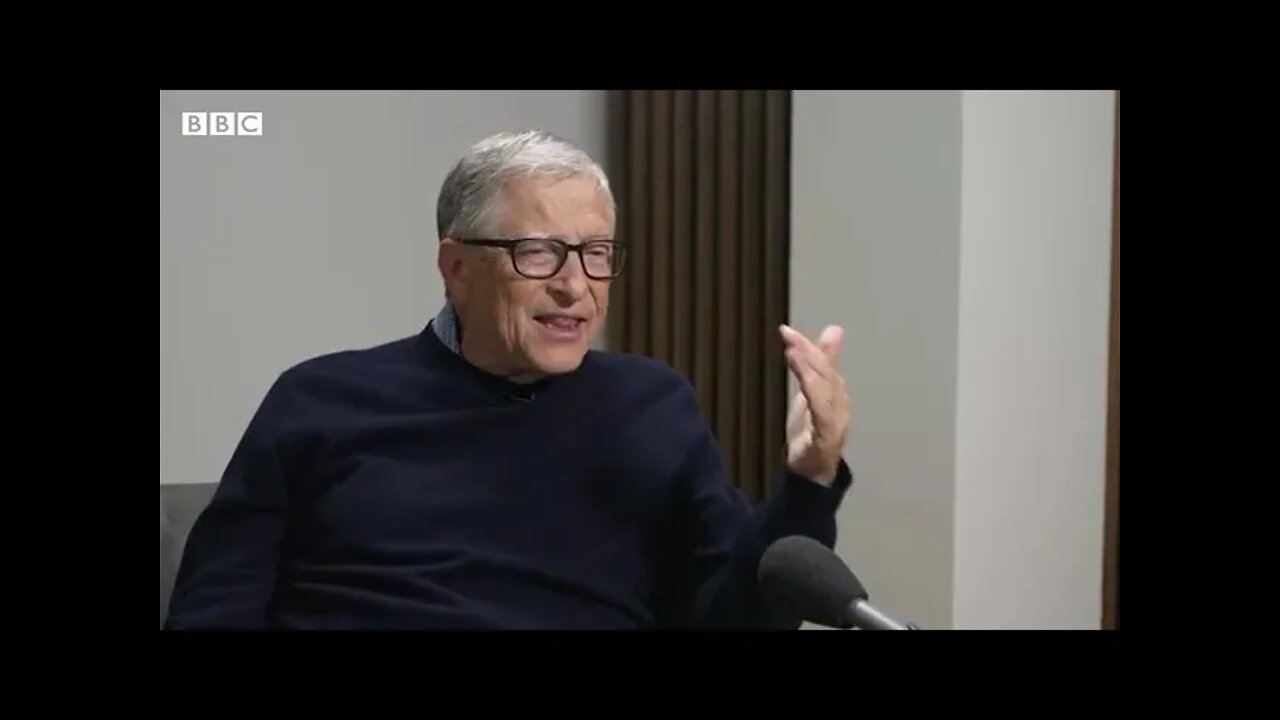 Sir Bill Gates is asked scripted questions on his own TV Network the BBC