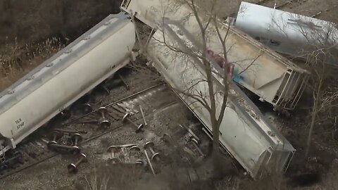 HAZMAT TRAIN DERAILS NEAR DETROIT 02/16/2023