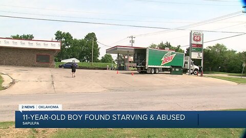 11-year-old boy found starving and abused