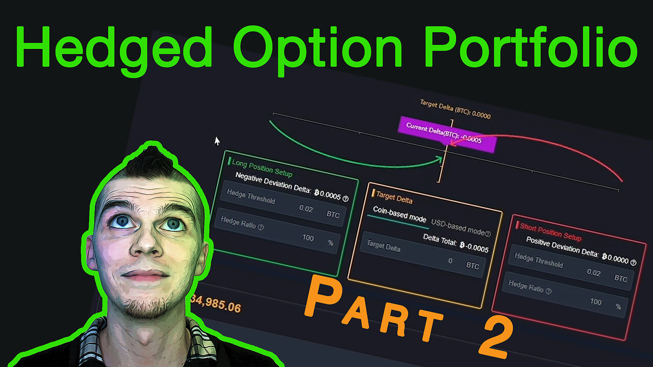 Delta Hedged Option Portfolio - Part 2 - Live Option Trading On Deribit