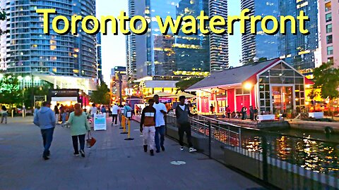 【4K】Waterfront Downtown Toronto Canada 🇨🇦