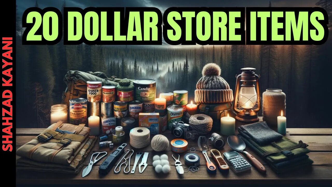 20 Prepper items From The DOLLAR Store - Budget Prepping