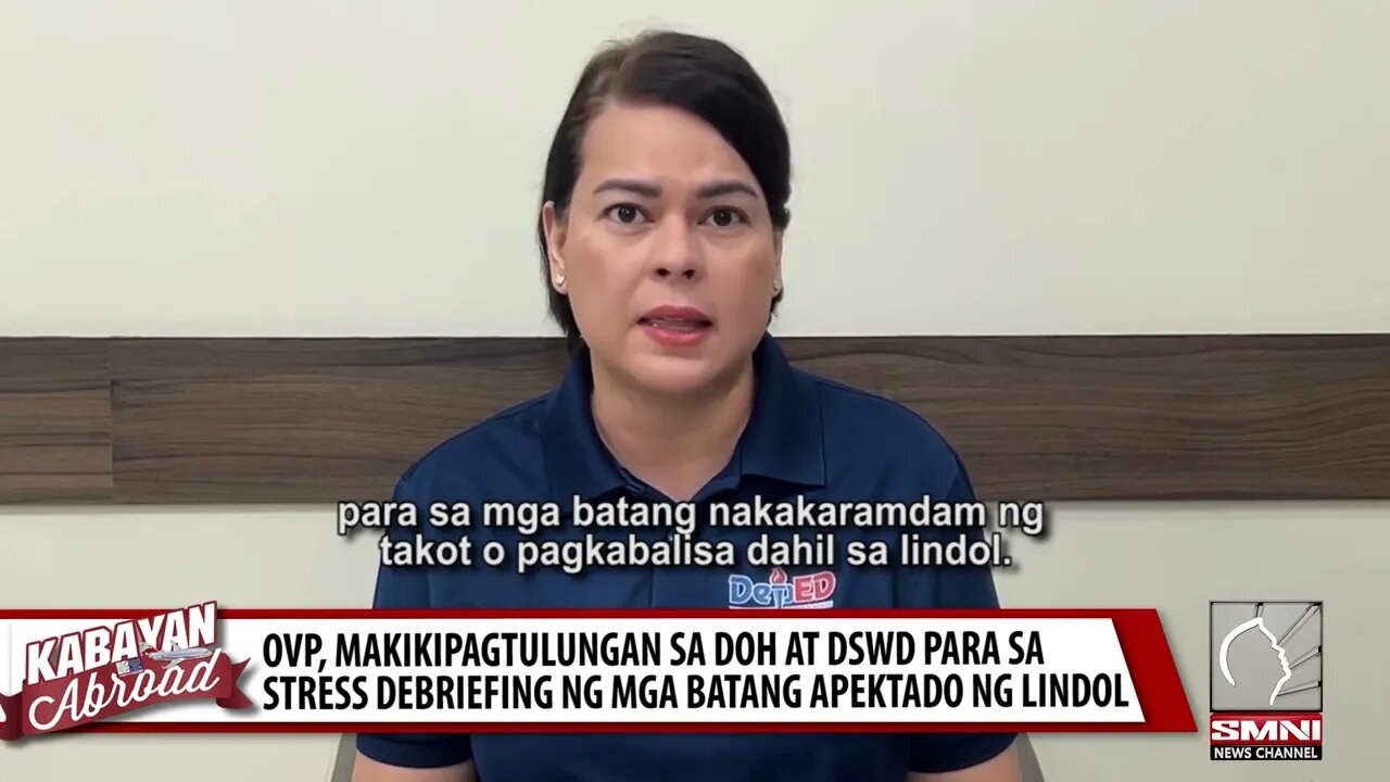 OVP, makikipagtulungan sa DOH at DSWD para sa stress debriefing ng mga batang apektado ng lindol