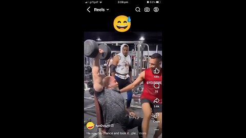 Prank at gym 🤣🤣🤣