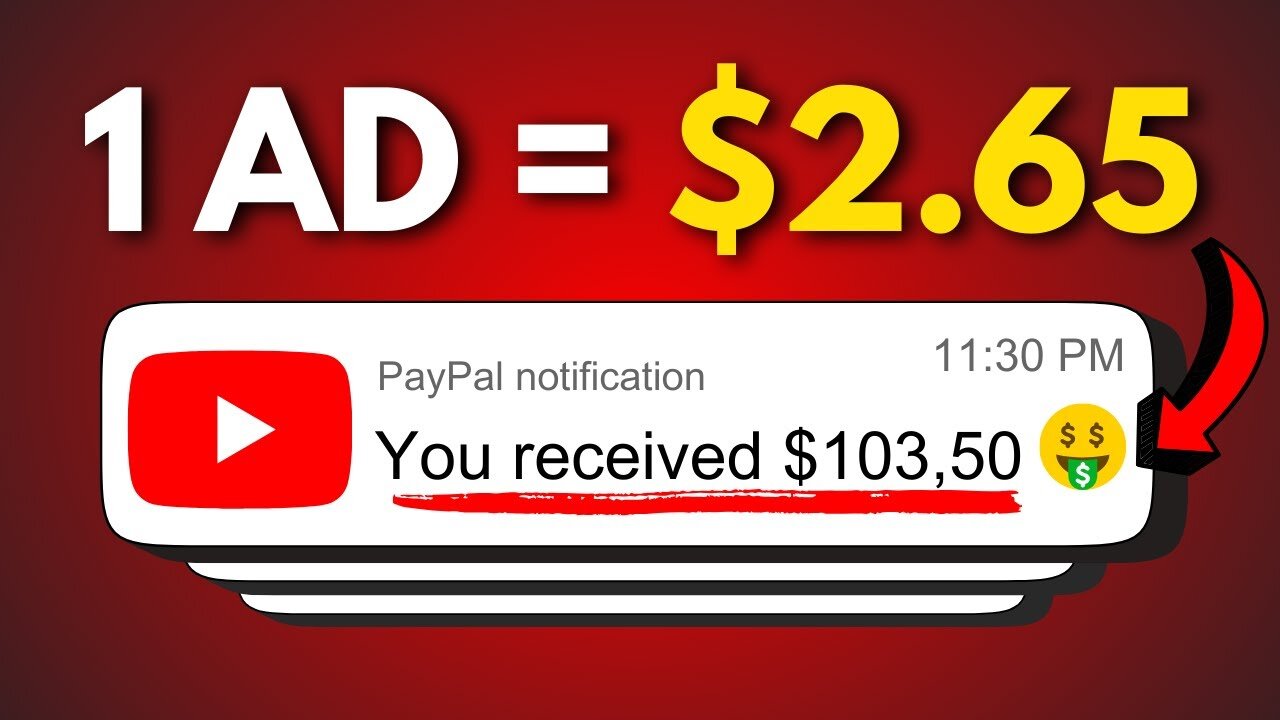 Earn $2.65 Every Vedio AD Watched / How To Make Money At Home Wiyhout Investment