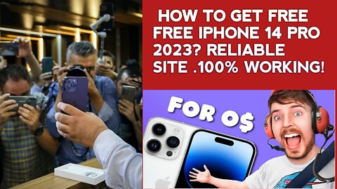 | how to get a free iphone 14 pro max 2023 / free iphone from 100% reliable site?