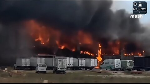 Massive Fire Engulfs Shopping Complex in Russia’s Dagestan Republic - Exclusive Footage from the