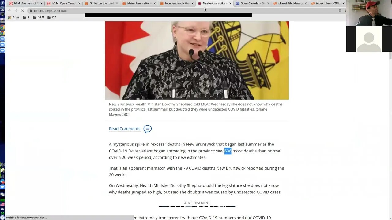 2022-05-20: “Mysterious spike" in excess deaths in New Brunswick: Now you see it. Now you don't!
