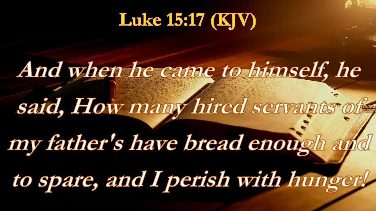 Sunday Morning, June 19th - There's bread at Father's house.