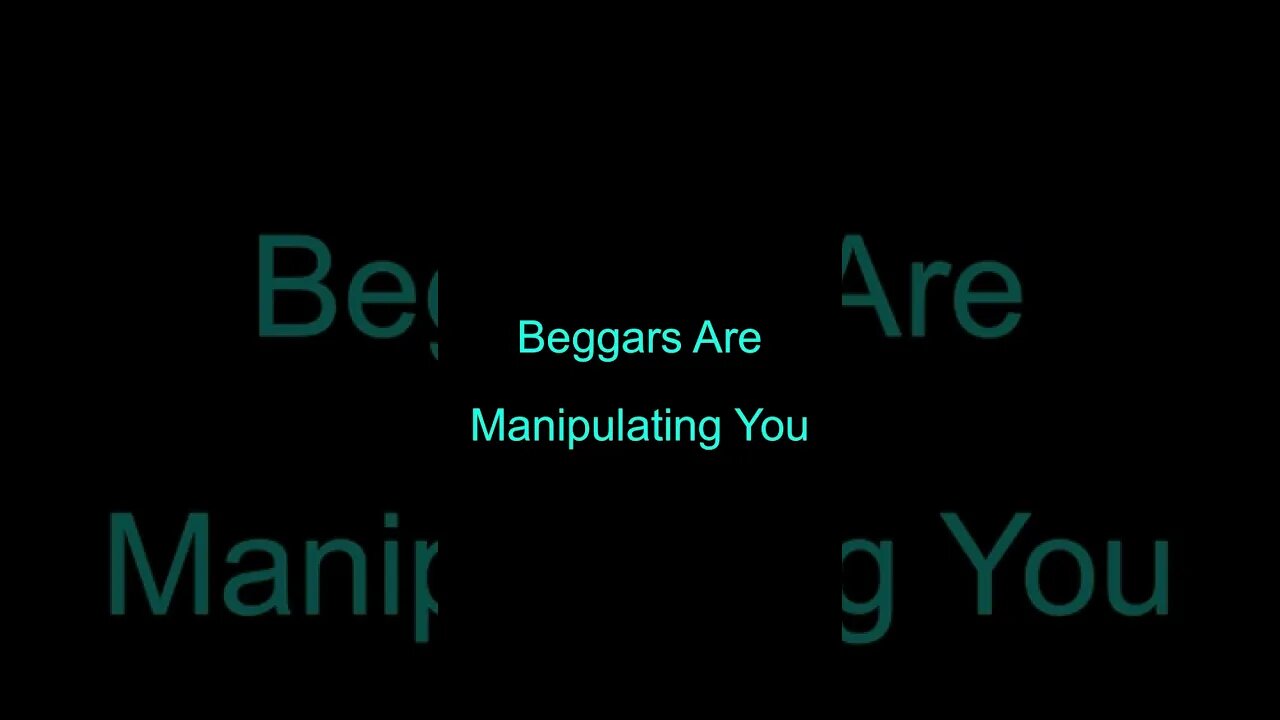 Beggars are mostly Manipulators #shorts