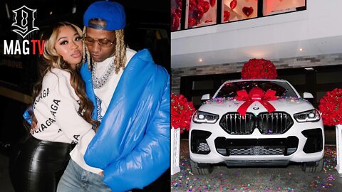 Lil Durk Gets Chauffeured After Buying Fiancee India Royale A New BMW! 🚘