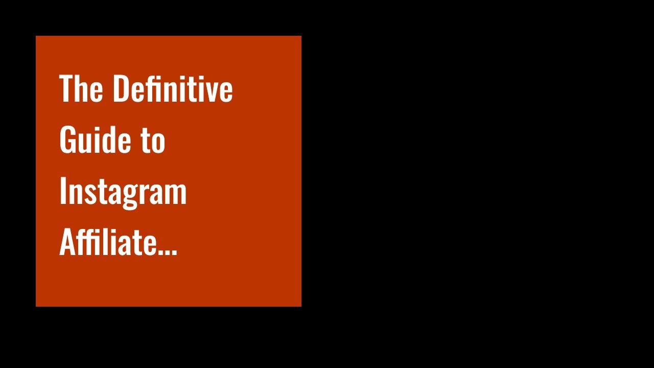 The Definitive Guide to Instagram Affiliate Marketing - Neal Can Be Fun For Everyone