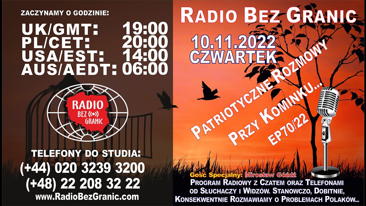 10.11.2022 - 19:00 - „Patriotyczne Rozmowy Przy Kominku…” - EP70/22