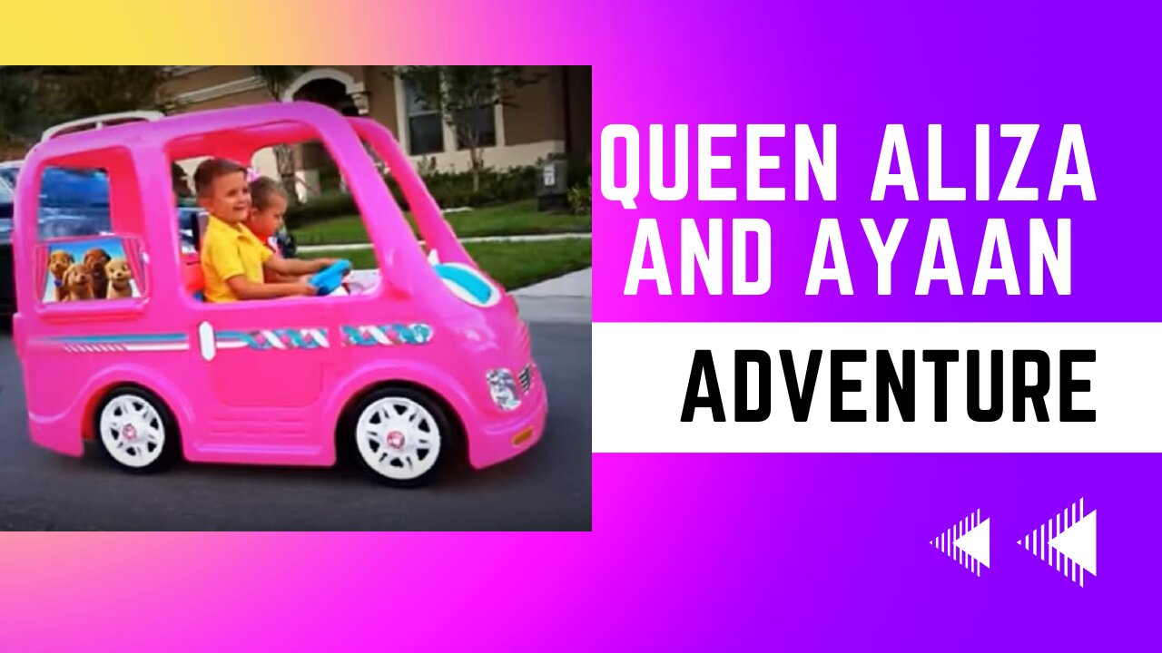 Aliza and Ayaan Barbie Car- Camping adventure