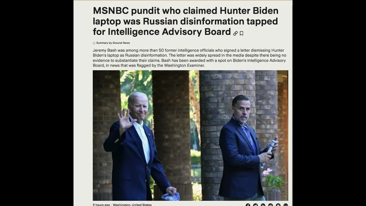 MSNBC pundit Jeremy Bash, who cast doubt on Hunter Biden’s laptop, tapped for WH intelligence board