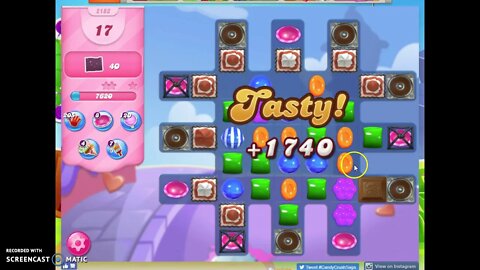 Candy Crush Level 2183 Audio Talkthrough, 3 Stars 0 Boosters