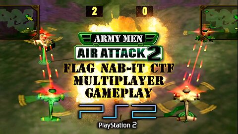 Army Men: Air Attack 2 - Flag Nab-It 1 - Green vs Tan - PS2