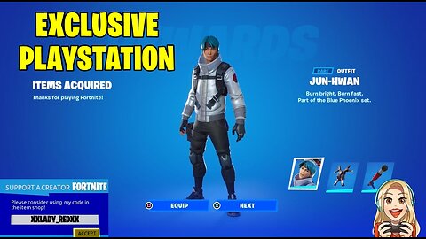 MEMORIES | EXCLUSIVE PLAYSTATION | JUN HWAN (Rare Outfit)-Fortnite