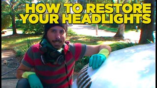 How To Restore Your Headlights [With toothpaste and avocado!]