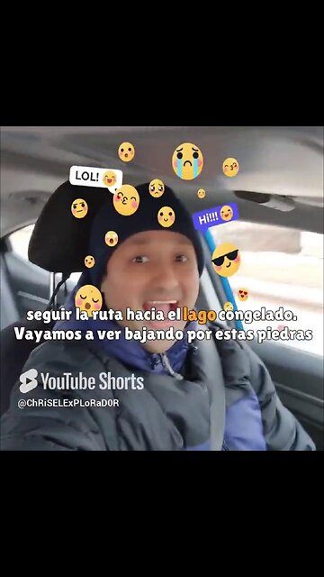 "Busqué un lago congelado por horas y esto fue lo que pasó 😨❄️"